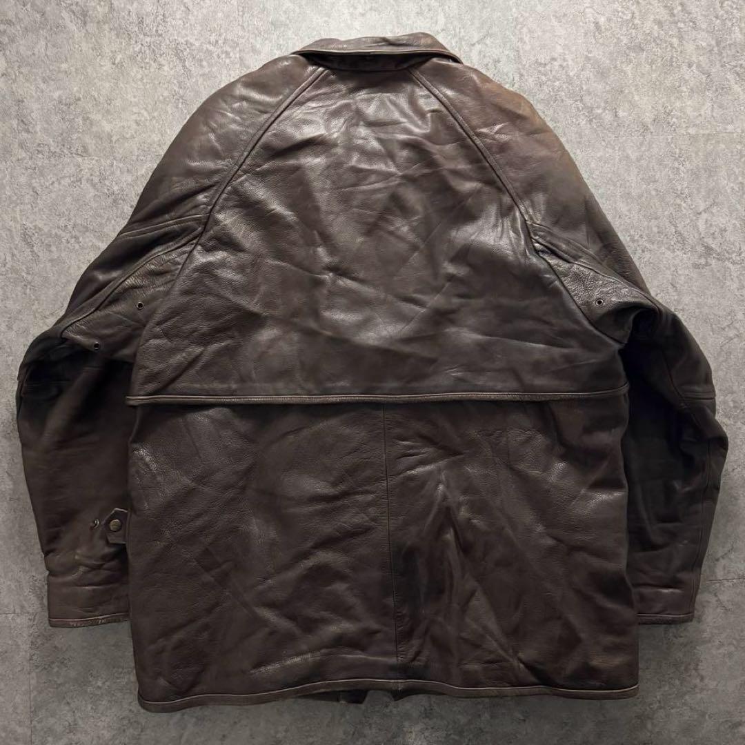 希少】90s REDSKINS FIREMAN Leather JACKET - メルカリ