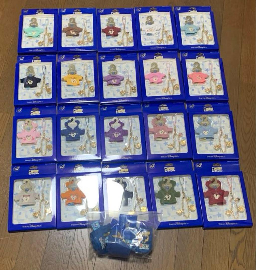 ダッフィー　ストラップ着せ替え用等　23点セット　未使用　ダッフィー10周年★△
