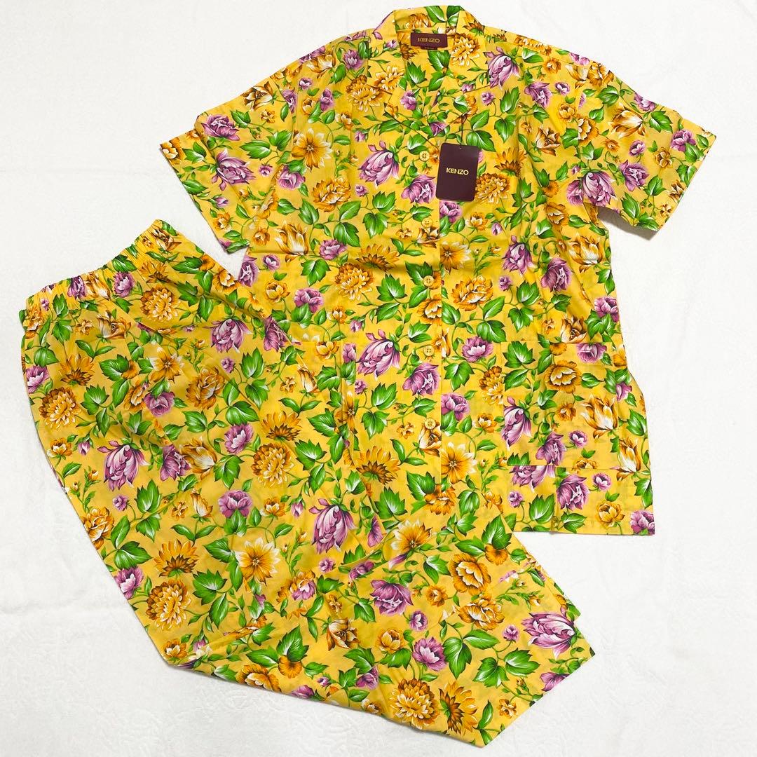 未使用】KENZO ケンゾー／パジャマセットアップ／花柄／総柄