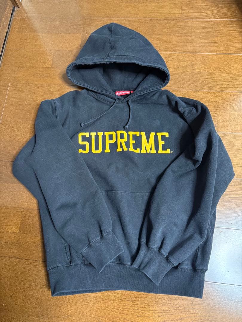 Supreme Varsity Hooded Sweatshirtブラック M