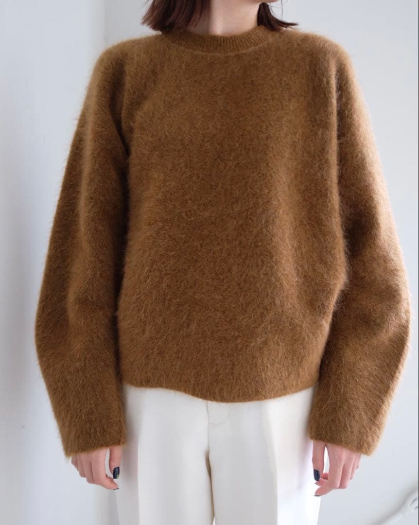 りょう様 unfil アンフィル モヘア ニット コニャック キャメル
