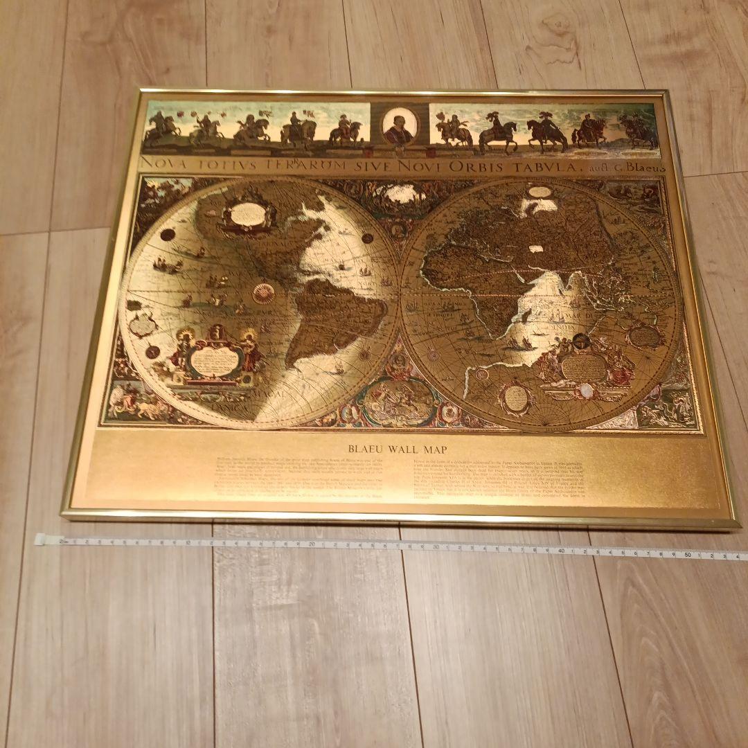 BLAEU WALL MAP アンティーク 世界地図