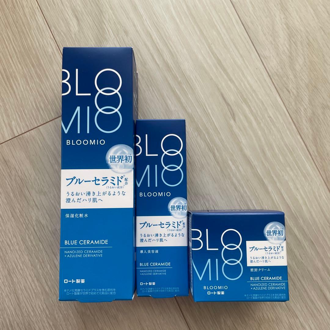 3点ロート製薬ブルーミオ化粧水 導入 美容液クリーム 3点セット