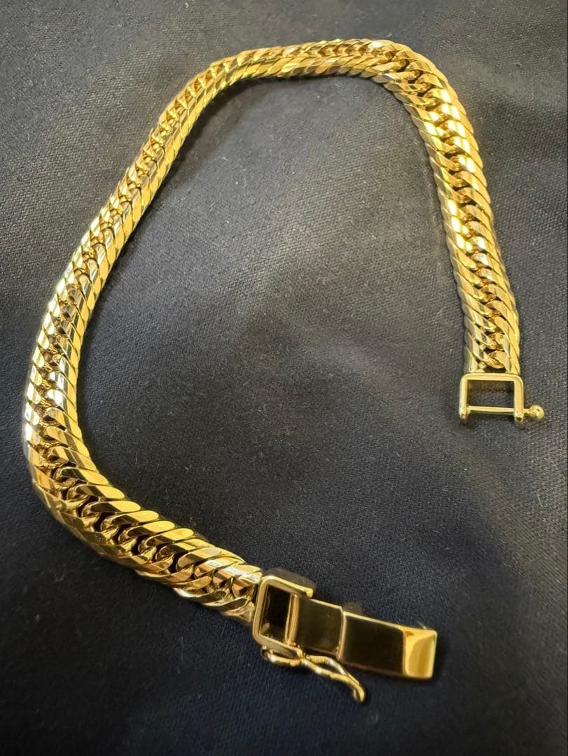 18K20面トリプル喜平ブレスレット