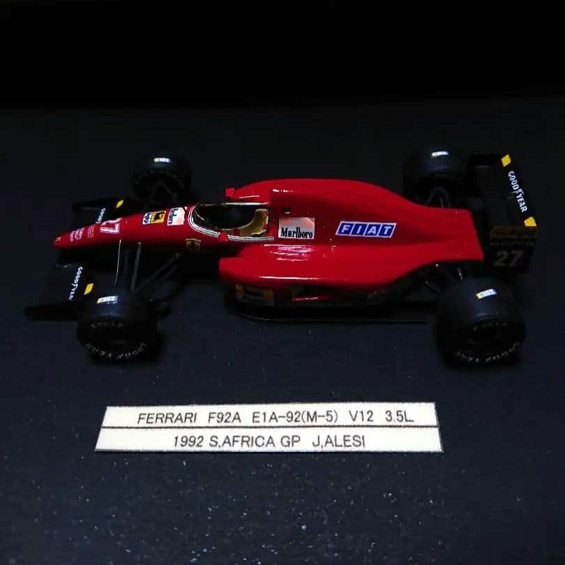 タメオ キット フェラーリ F92A 1/43 メタルミニカー塗装完成品 取り寄せ] タメオ 1/43 メタルキット フェラーリ 412T2 ブラジルGP