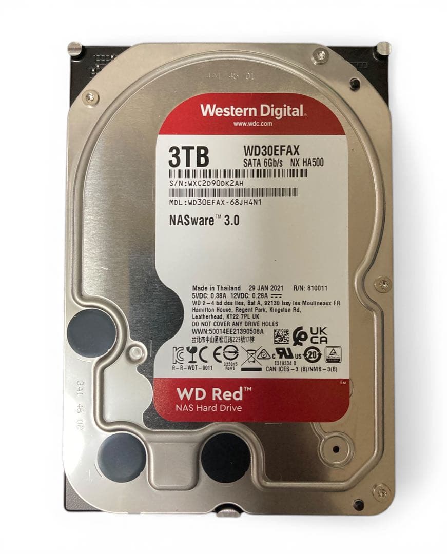 WD Red 3TB HDD WD30EFAX - メルカリ