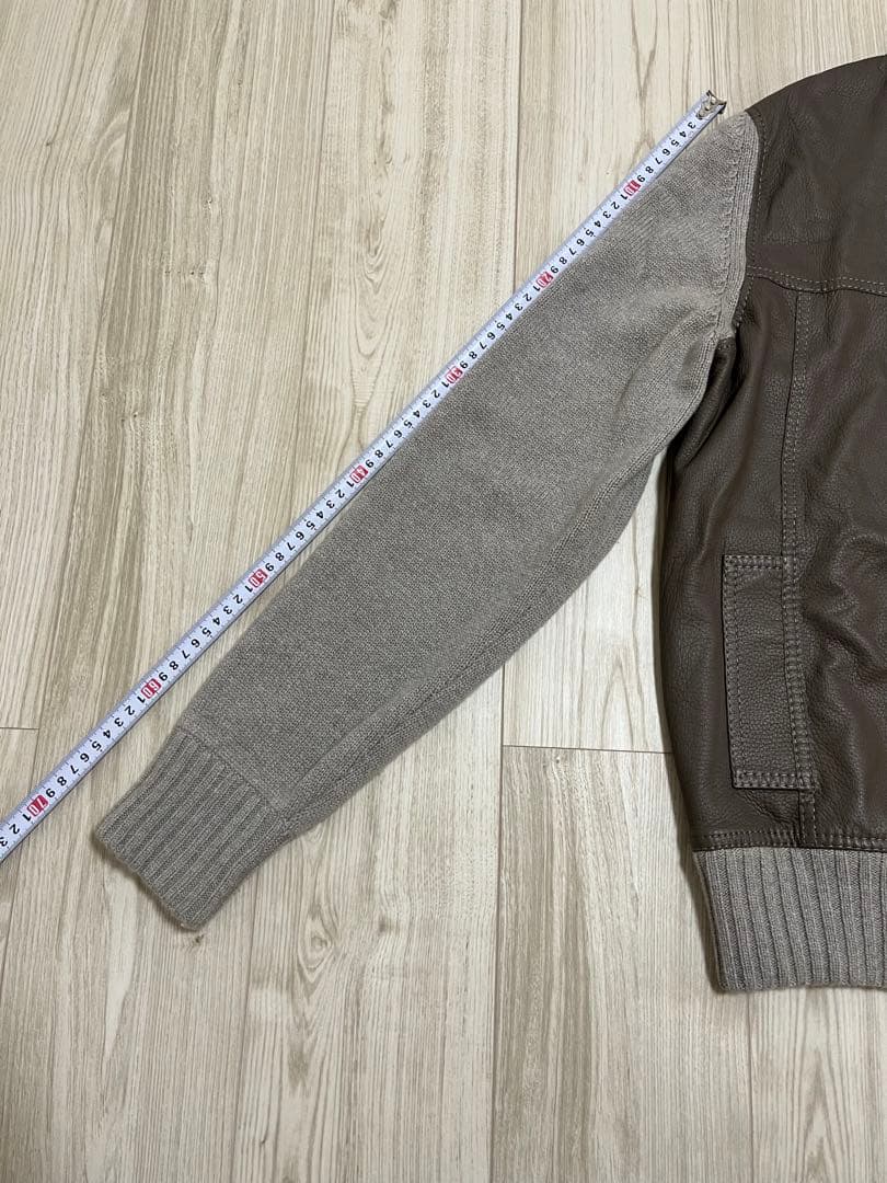 FEDEL ニット革ブルゾン カシミヤイタリア製 - メルカリ