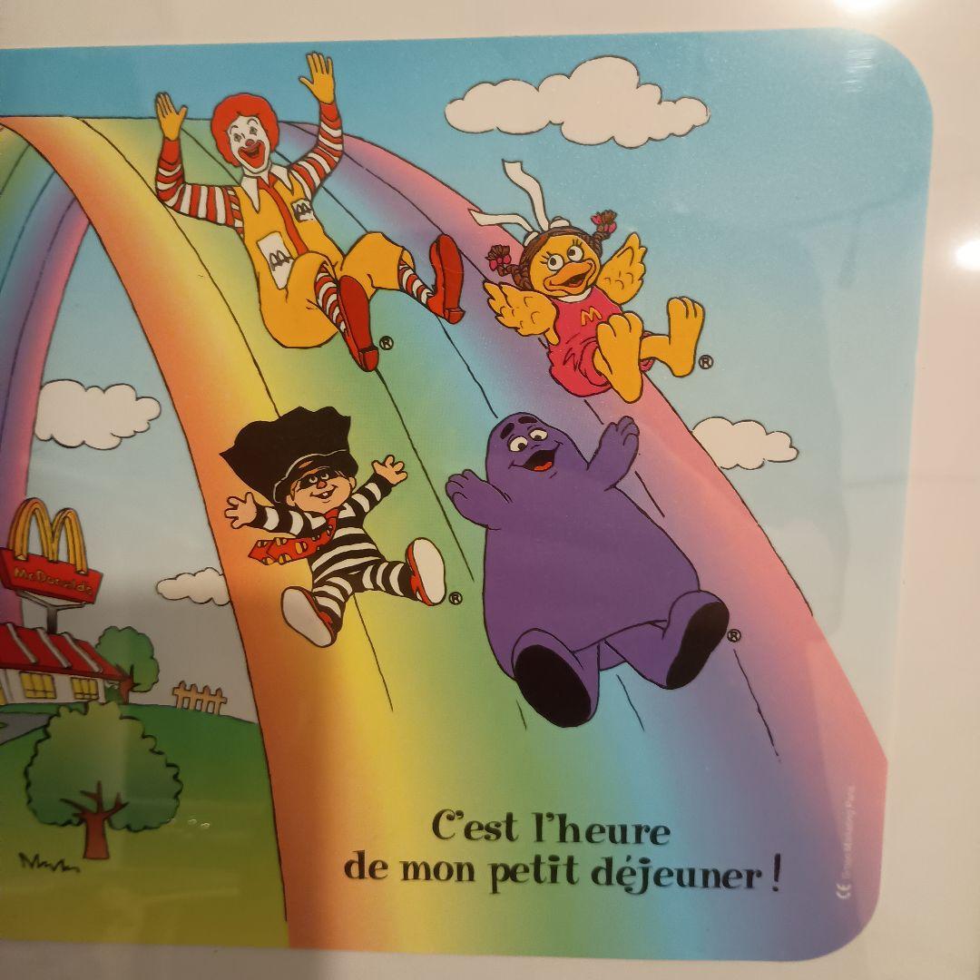 マクドナルド フランス 朝マック プレイスマット グリマス ハンバーグ