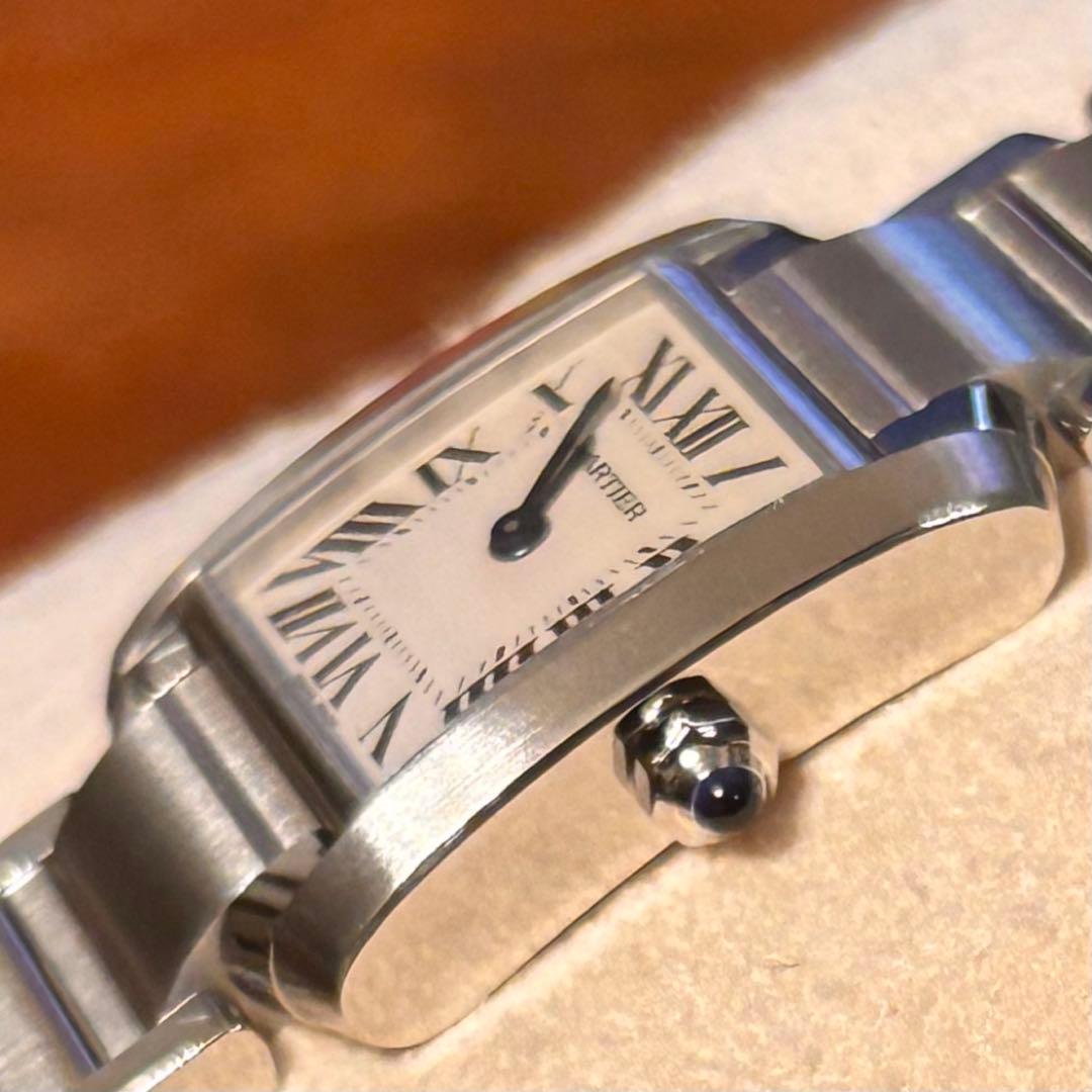 《美品》Cartier タンクフランセーズSM オーバーホール済 2年保証付