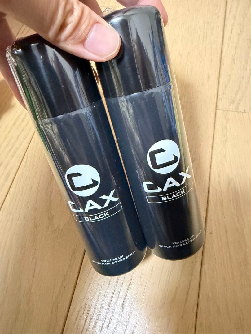 CAX カックス 薄毛隠し用 ヘアスプレー 100gブラック2本セット