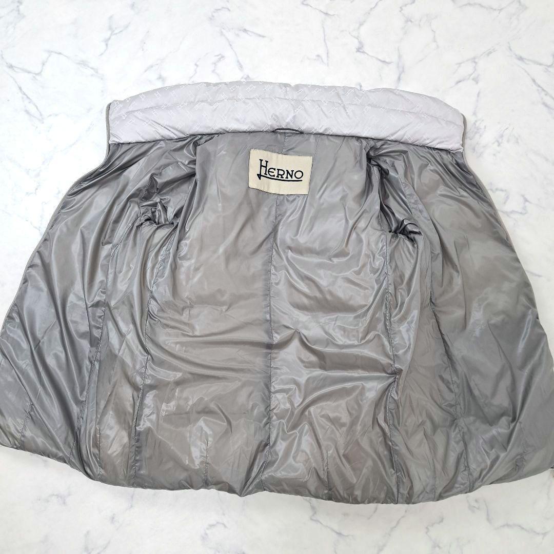 HERNO ヘルノ モノグラム 総柄 ロゴ 近年 ダウンジャケット 40 - メルカリ