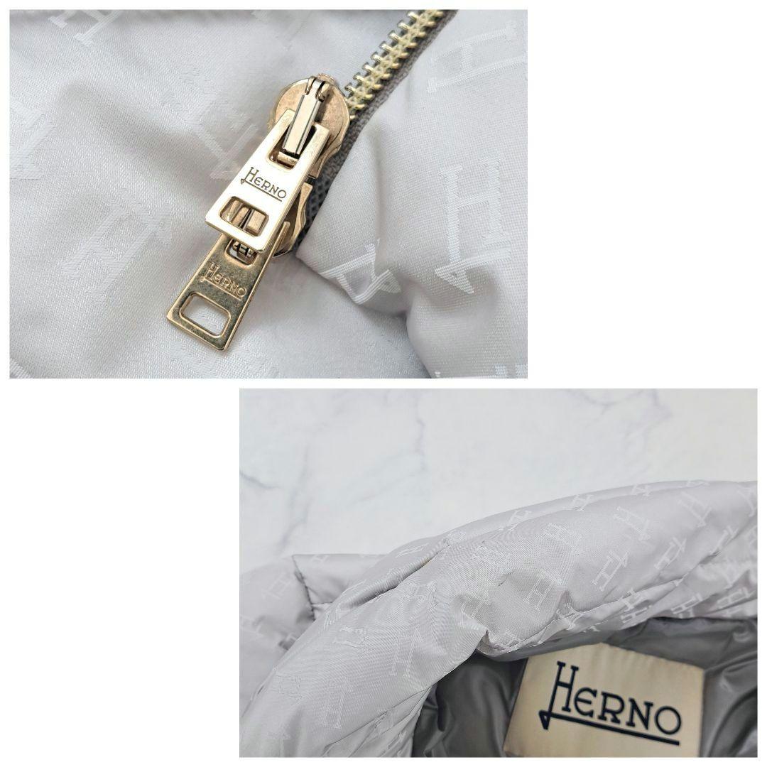 HERNO ヘルノ モノグラム 総柄 ロゴ 近年 ダウンジャケット 40 - メルカリ