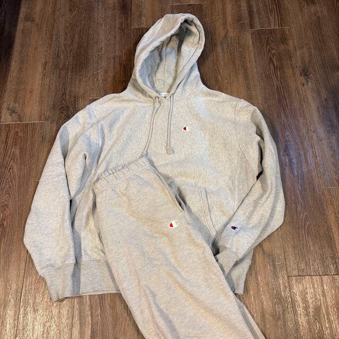 Champion Reverse Weave セットアップ L グレー