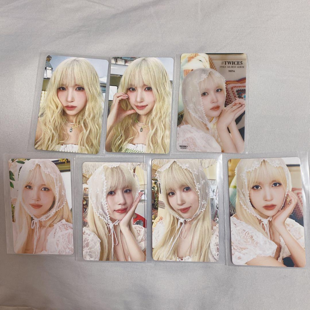 TWICE5 ミナ　トレカ　コンプ　セット　A盤 B盤 通常盤　タワレコ特典