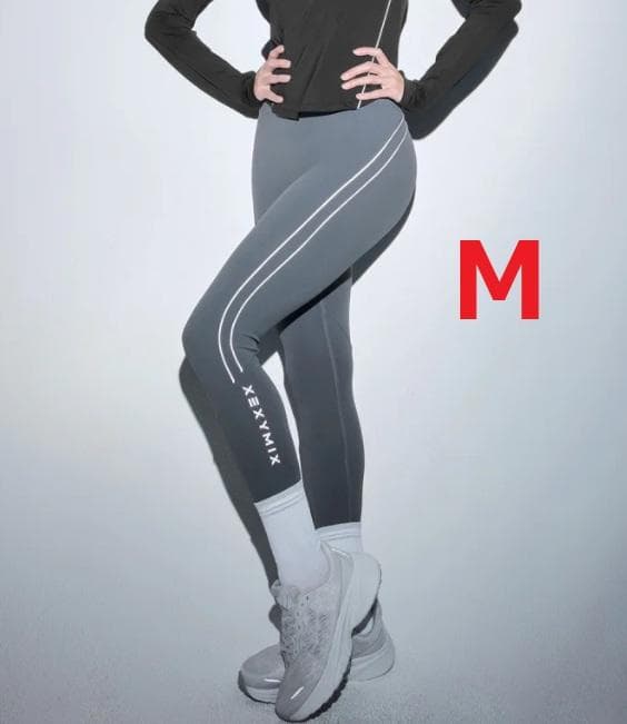 ゼクシィミックス ダブルパイピング レギンス Mサイズ ベルエアブルー