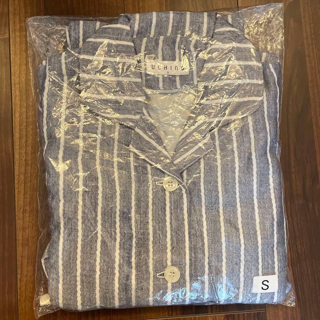 Uchino マシュマロガーゼ パジャマ (レディースS) ストライプ