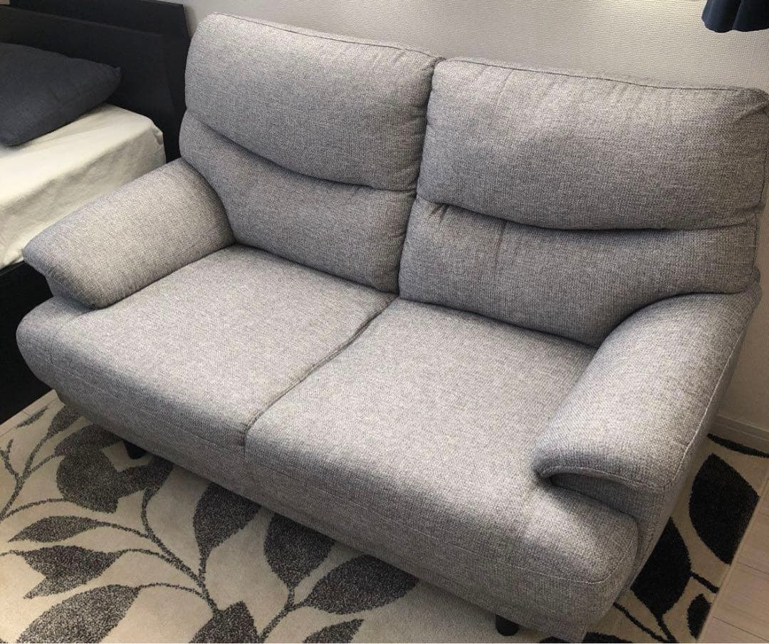 ニトリ グレー 2人掛けソファ（キャッツ3） - メルカリ