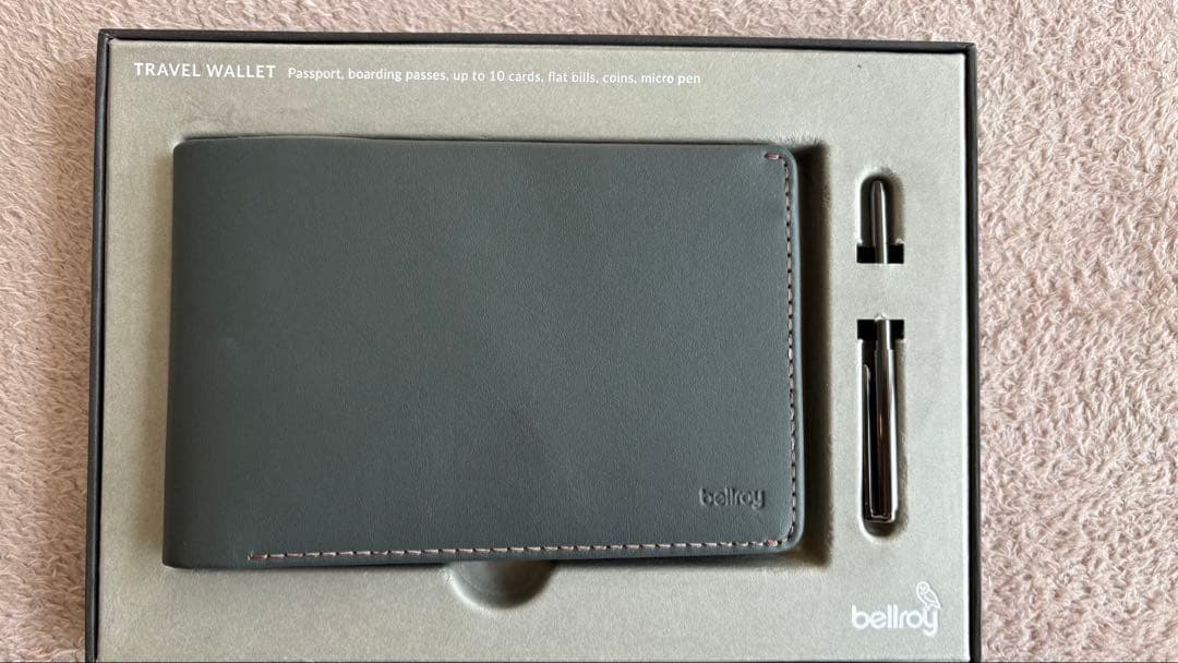 ベルロイ Travel Wallet RFID保護 everglade