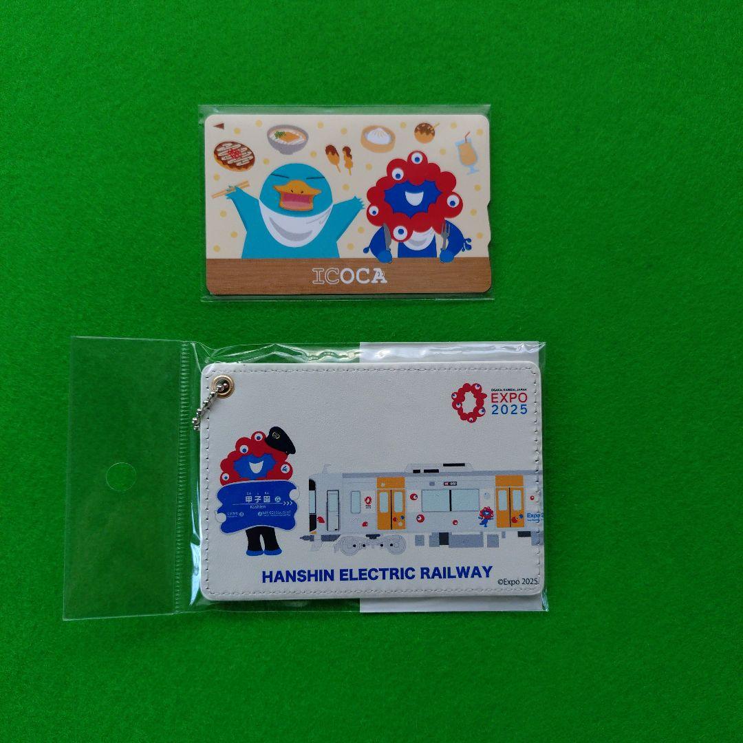 大阪・関西万博記念ICOCA＆ミャクミャクto阪神電車パスケースセット Amazon.co.jp: 大阪万博 合皮製 パスケース カードケース リール付き