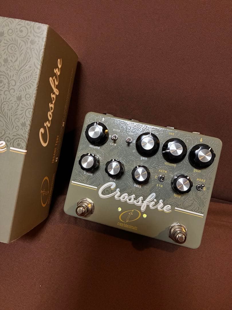 【美品】Crazy Tube Circuits Crossfire☆SRV・TS
