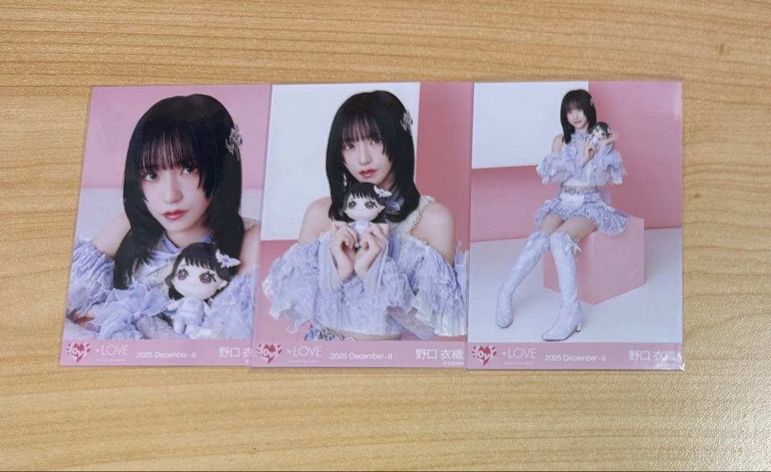 LOVE イコラブモーリーファンタジーコラボ③ 野口衣織 生写真 コンプ