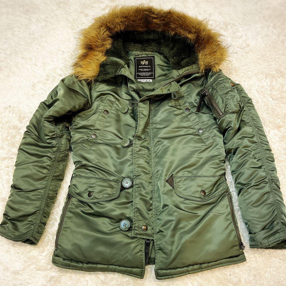 【美品】アルファインダストリーズ セージグリーン N3B フライトジャケット