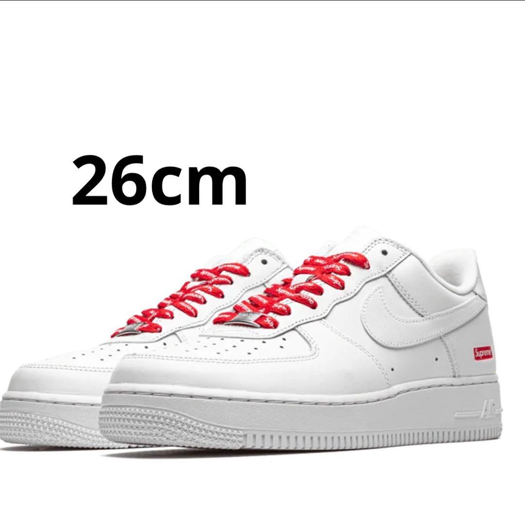 supreme nike air force 1 26cm シュプフォース 送料無料 26CM Supreme Nike Air Force 1 Mid WHITE シュプリーム