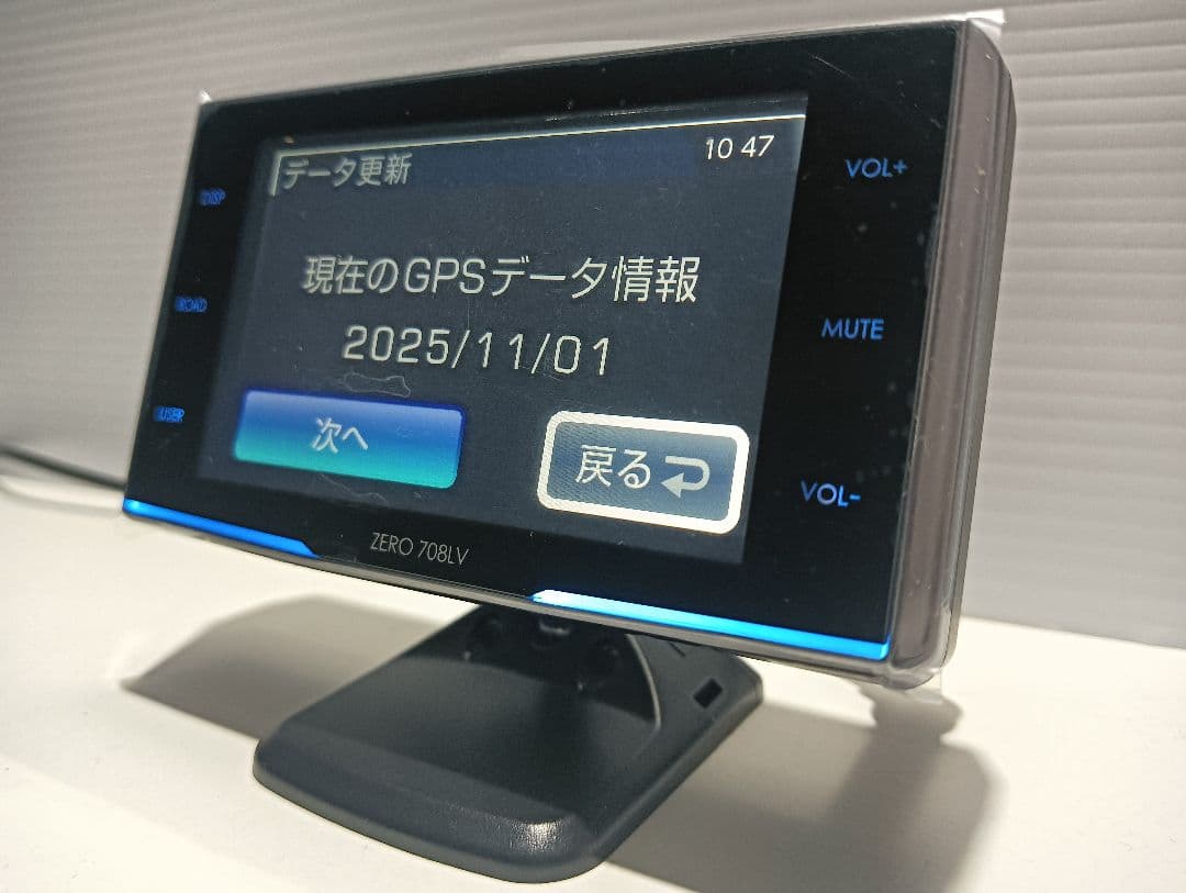 841【作動確認済】コムテック ZERO708LVレーザー＆レーダー探知機