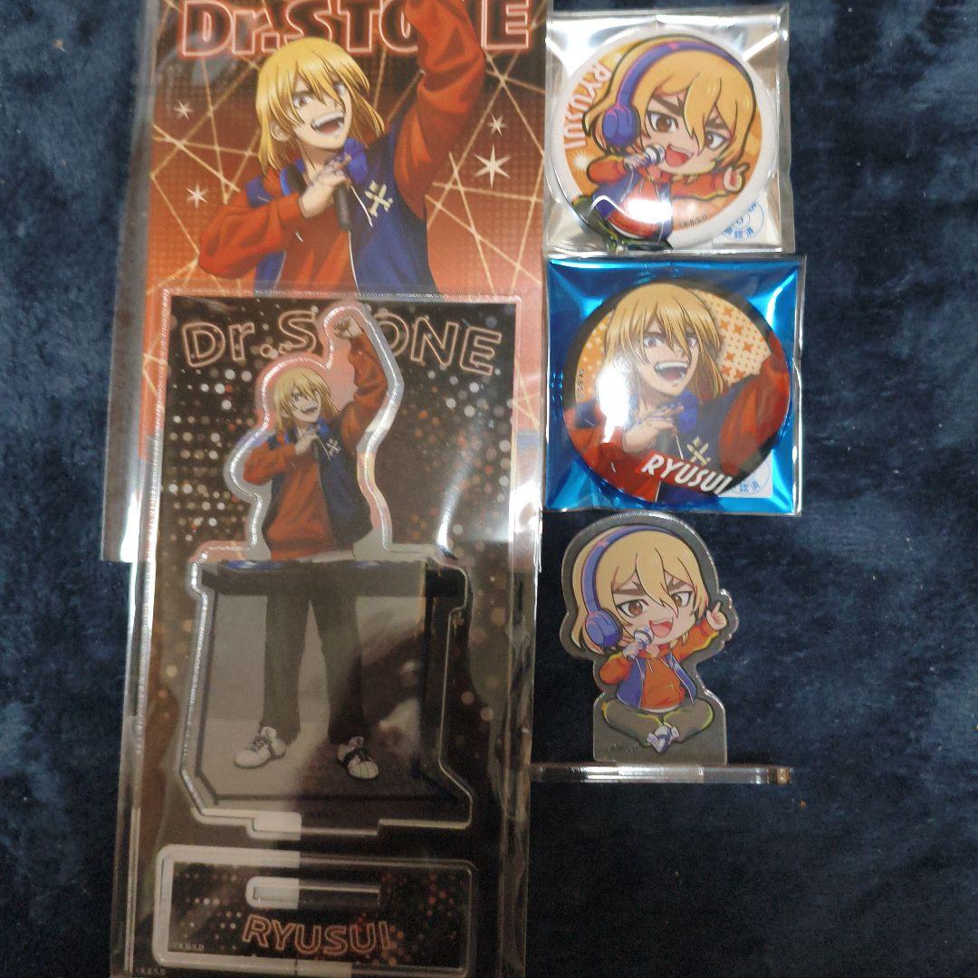 Dr.STONE ジャンプフェスタ DJ 七海龍水 缶バッジ アクリルスタンド