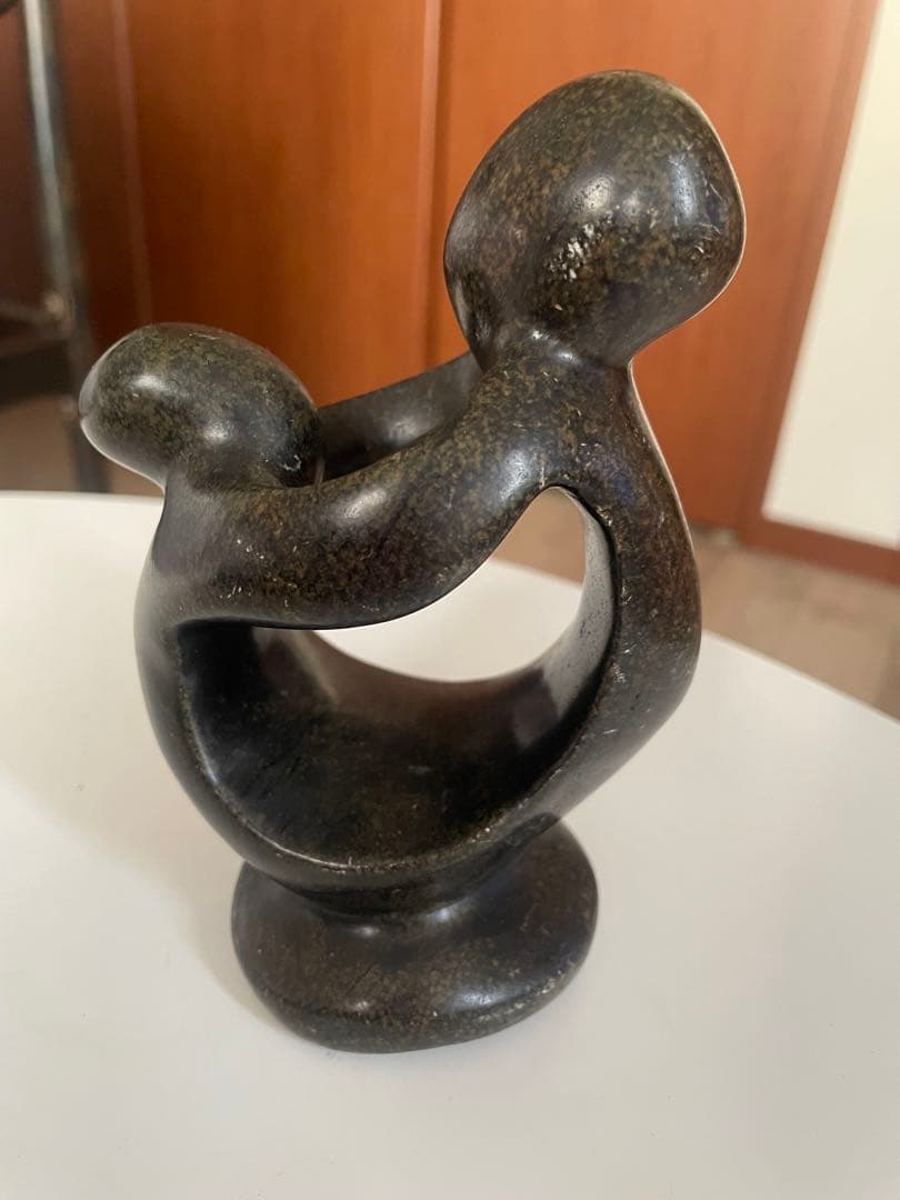 アフリカ ケニア オブジェ・キシイ ソープストーン スカルプチャー　中古品