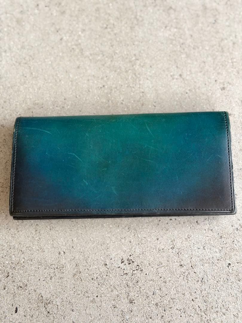 Yuhaku 長財布　ターコイズブルー