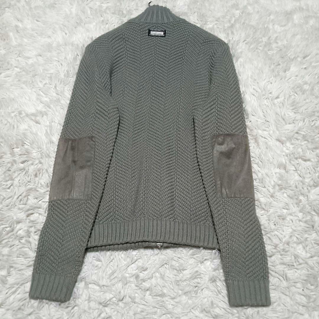 アルマーニエクスチェンジ ドライバーズニット ダブルジップ フェイク