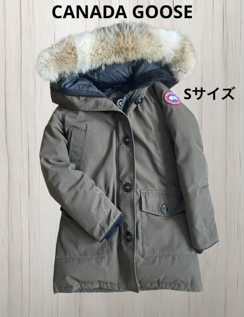 値下げ！！【美品】カナダグース ダウンジャケット ブロンテカーキ　Sサイズ CANADA GOOSE（ダウンジャケット ・ グリーン・カーキ/緑色系）の