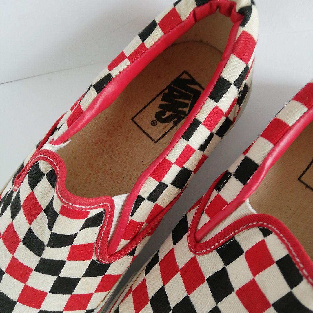 VANS バンズ スリッポン チェッカー 90's USA製 デッドストック - メルカリ