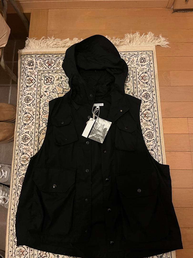 トップス ENGINEERED GARMENTS FIELD VEST Engineered Garments Field Vest PC Coated Cloth Dark Navy