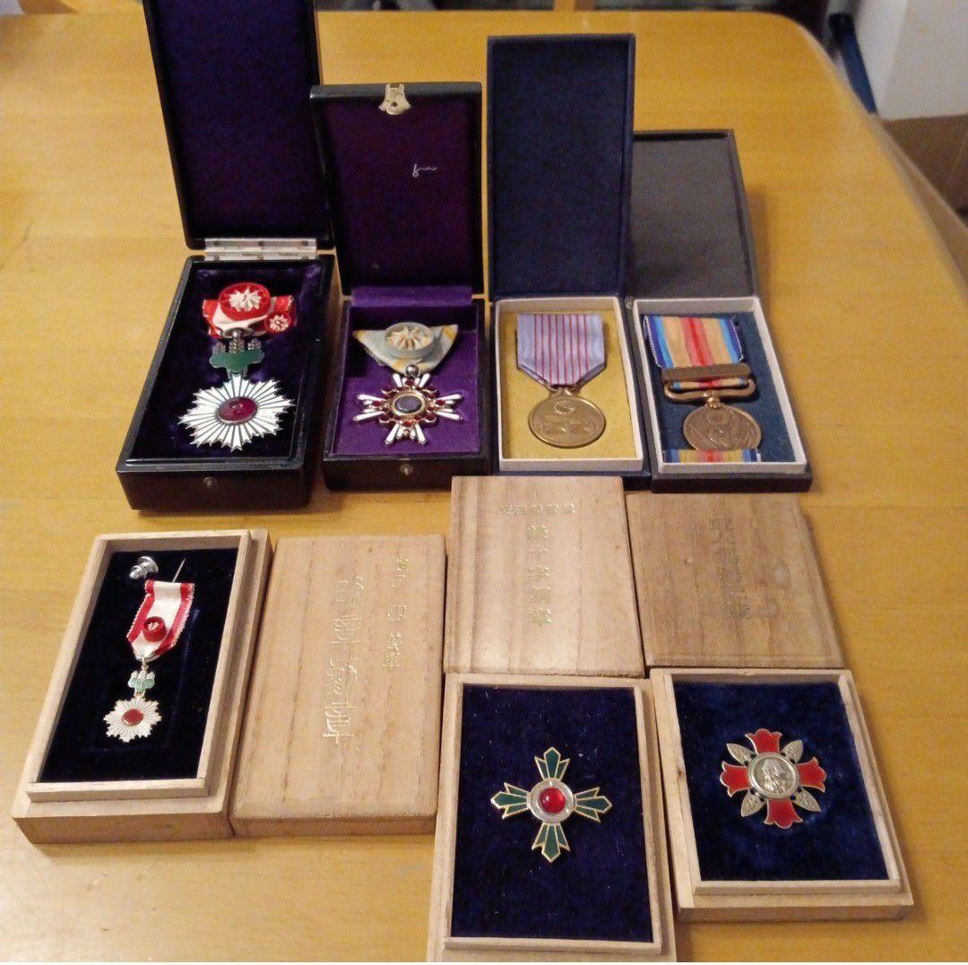 【レア 極美品】勲四等旭日小綬章 旭日四等章 略章勲章 勲四等瑞宝章 軍人傷痍