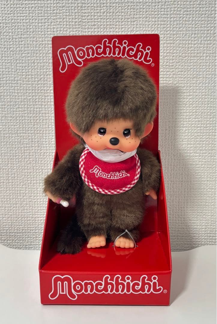 海外限定　Monchhichi Moving Eyes S Boy モンチッチ