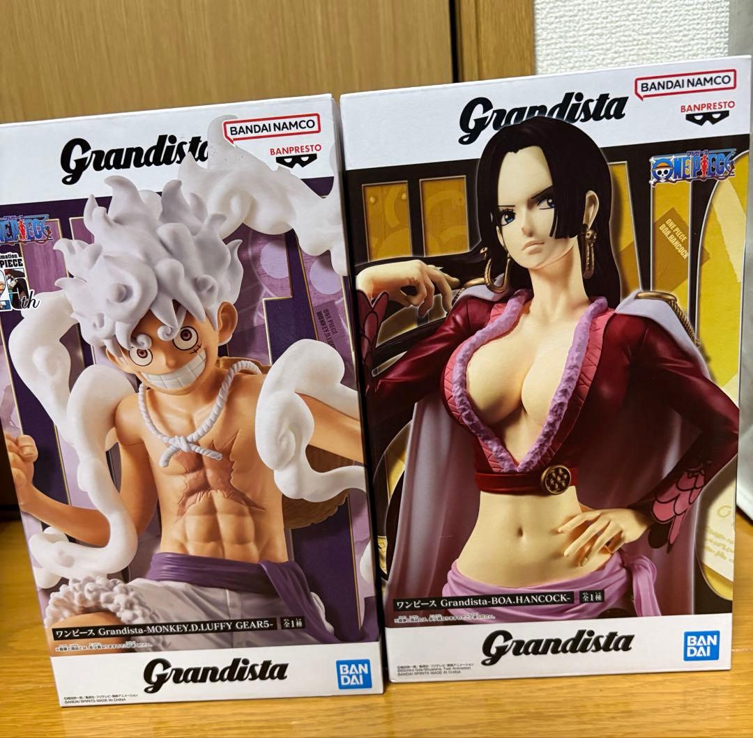 新品】ワンピースGrandista ハンコック ルフィ フィギュア セット