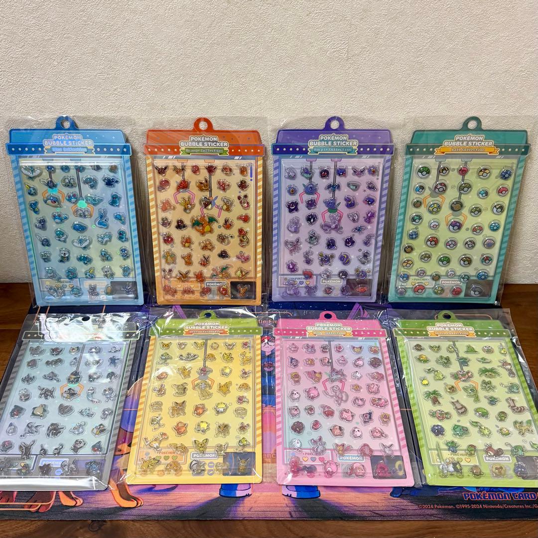 【 韓国 公式 】 ポケモン - バブルステッカー コレクション 全種 セット