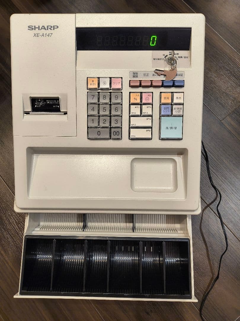 SHARP XE-A147 レジスター ホワイト　レジ