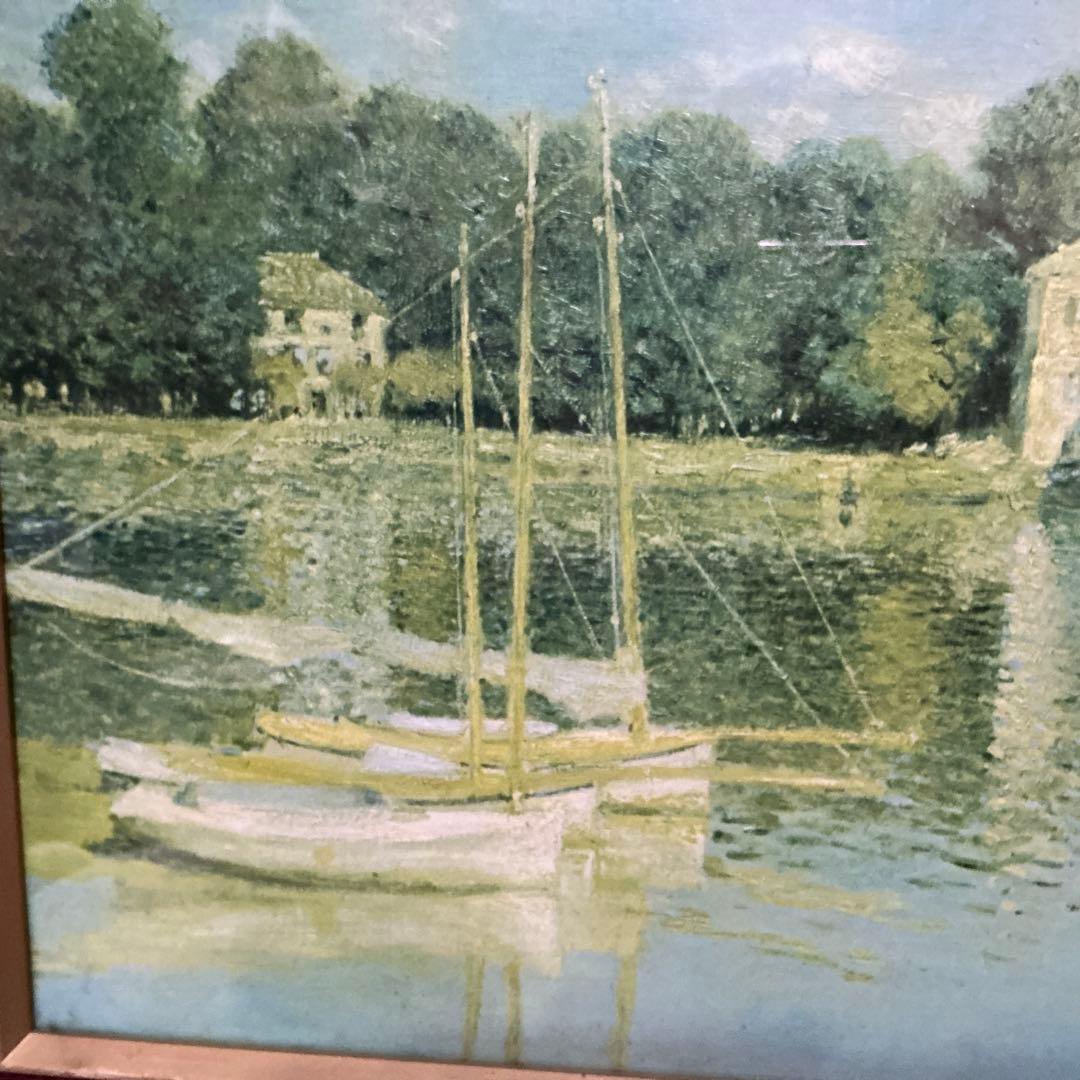 作者 Claude Monet （クラウド モネ） 油彩画 ボート 1874年