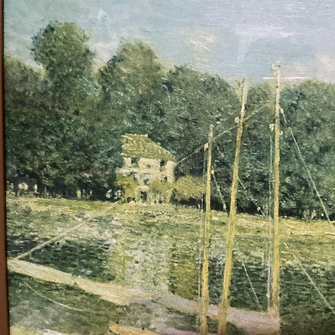 作者 Claude Monet （クラウド モネ） 油彩画 ボート 1874年