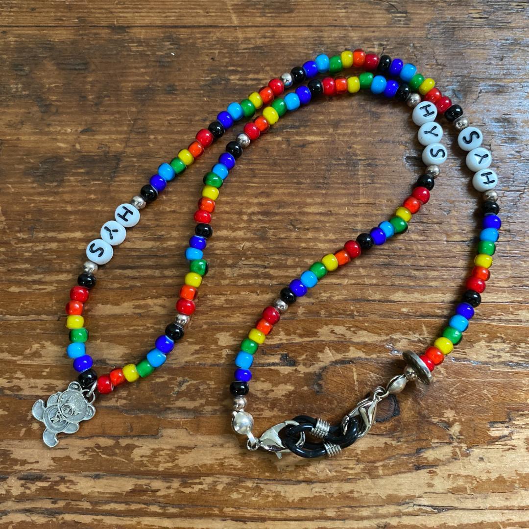 コムドットやまと着 ヒステリックグラマー ベア ビーズ ネックレス