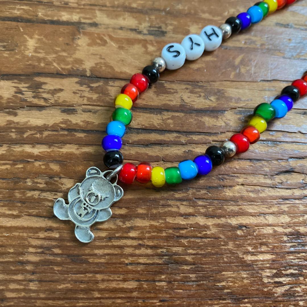 コムドットやまと着 ヒステリックグラマー ベア ビーズ ネックレス