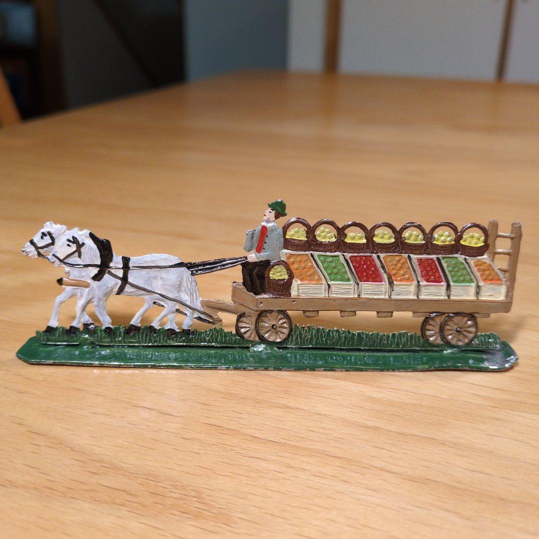 エルツ　バベットシュバイツァー社　錫の置物人形（果物屋馬車） パイプ人形香炉／ブラシ売り - 雑貨屋 Horse Tail（ホーステール）