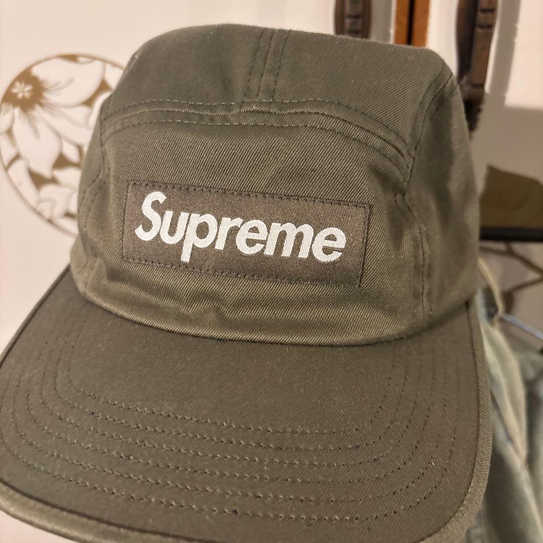 Supreme オリーブ色 キャップ