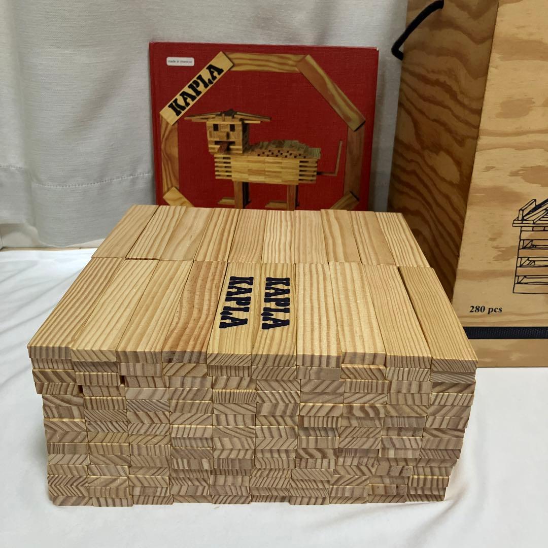 カプラ280ピース KAPLA 木箱 アートブック赤 - メルカリ