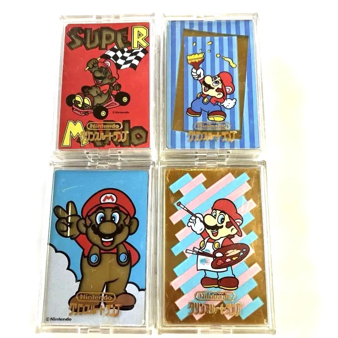 任天堂スーパーマリオ90s クリンスルートランプ4点まとめ売り