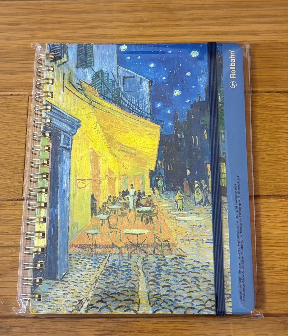 新品未使用】大ゴッホ展 Rollbahn 夜のカフェテラス ノート2冊+ケース