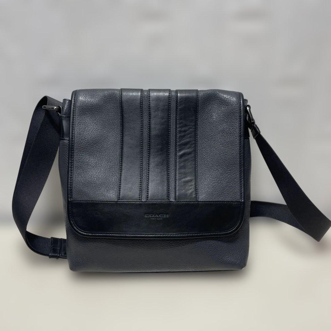 コーチ　coach メッセンジャー　ボンド　ペブルド　レザー　ショルダー